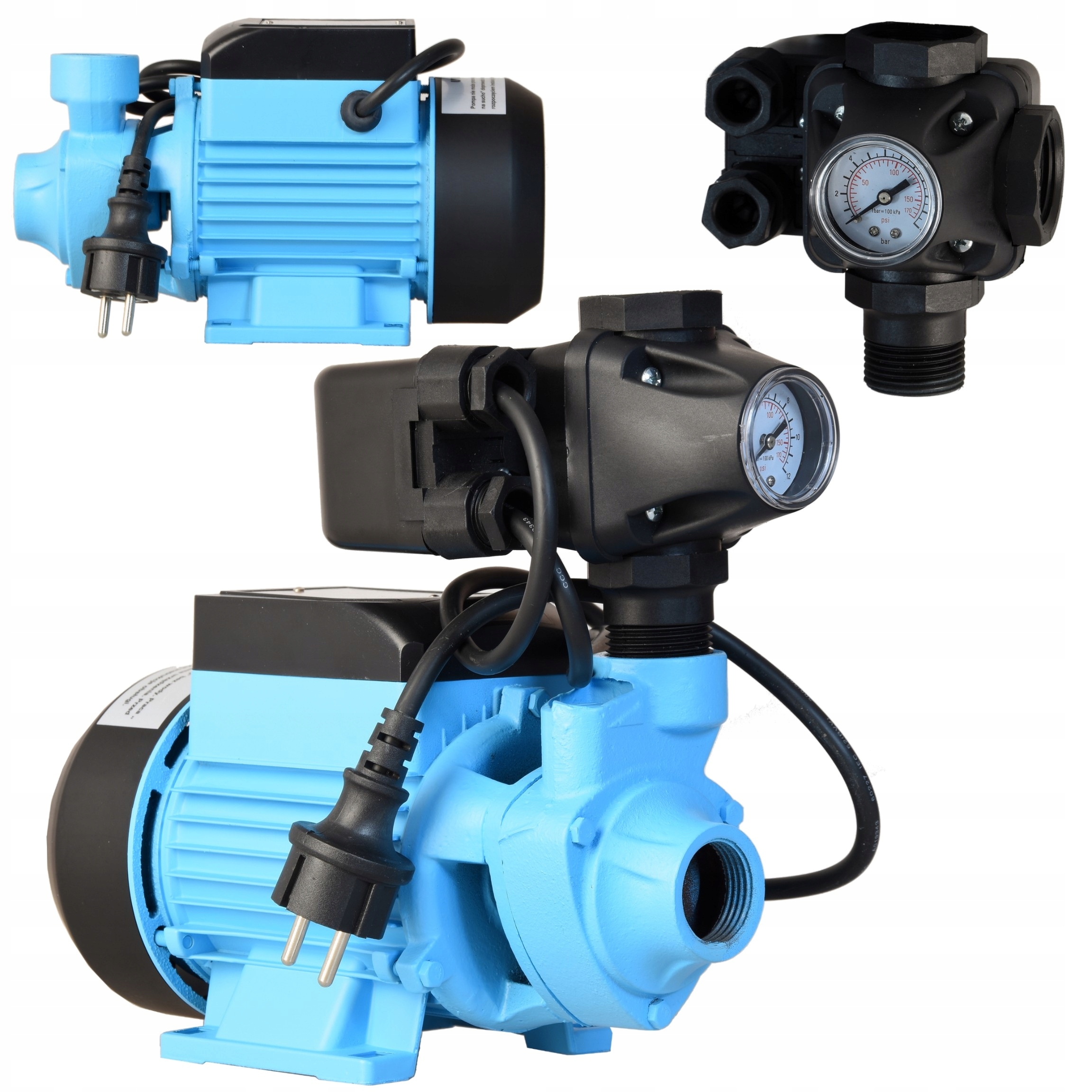 Povrchová Hydroforová Pumpa 2100 L/h 370 W S Moderným Príslušenstvom Qb 60