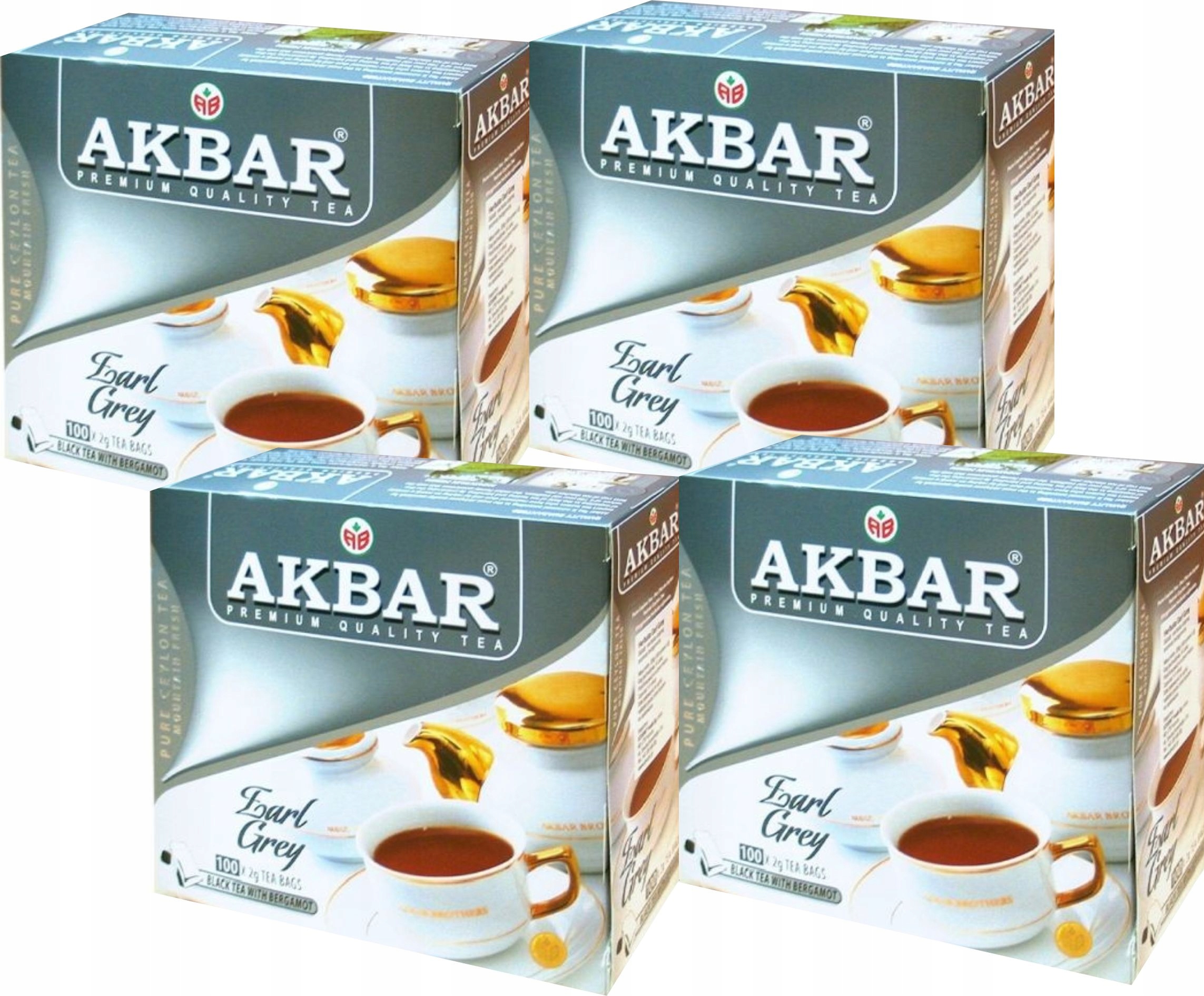 (x4) Akbar Herbata Ekspres Earl Grey 100tb