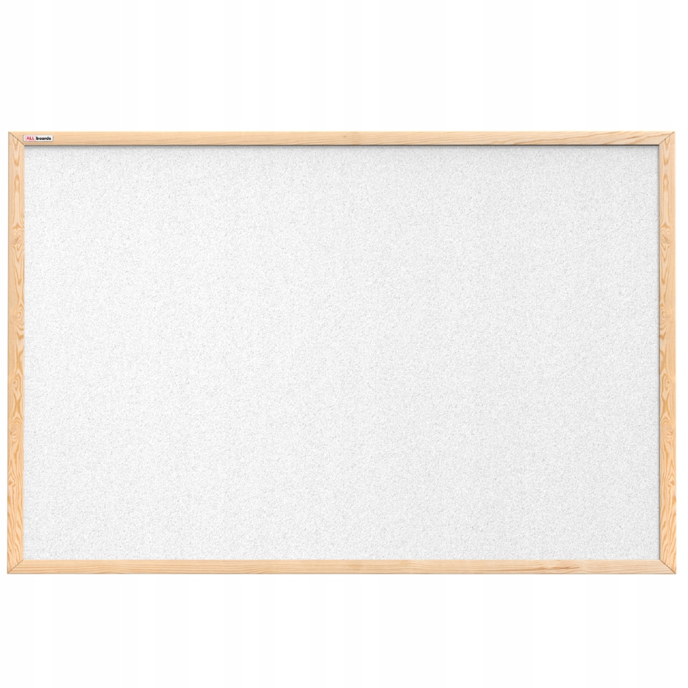 Tablica korkowa biały kolor korka 90x60 + pinezki