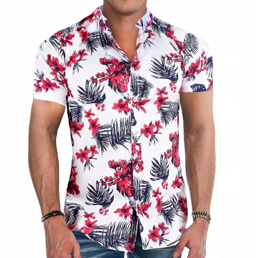 

Koszula Taliowana Slimfit Elegance Flowers Casual