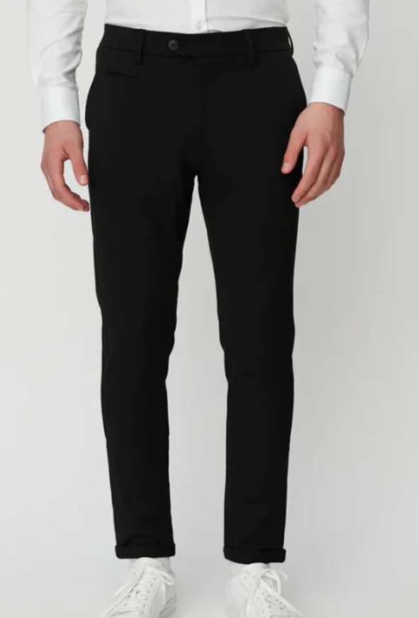 Les Deux pánské elegantní kalhoty černé velikost 32/30