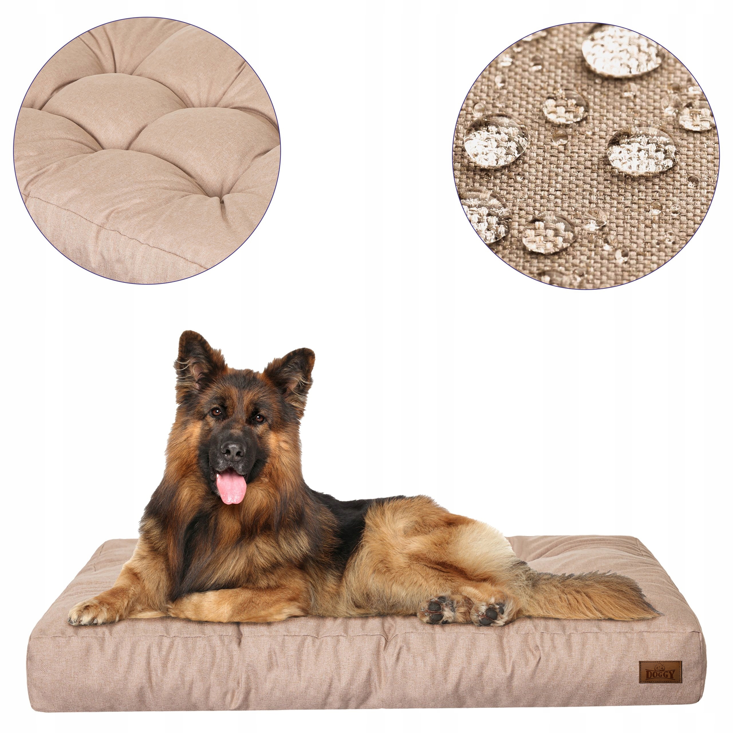 Materac dla psa Wodoodporny Pikowane Posłanie dla dużych psów XL 120x90 cm