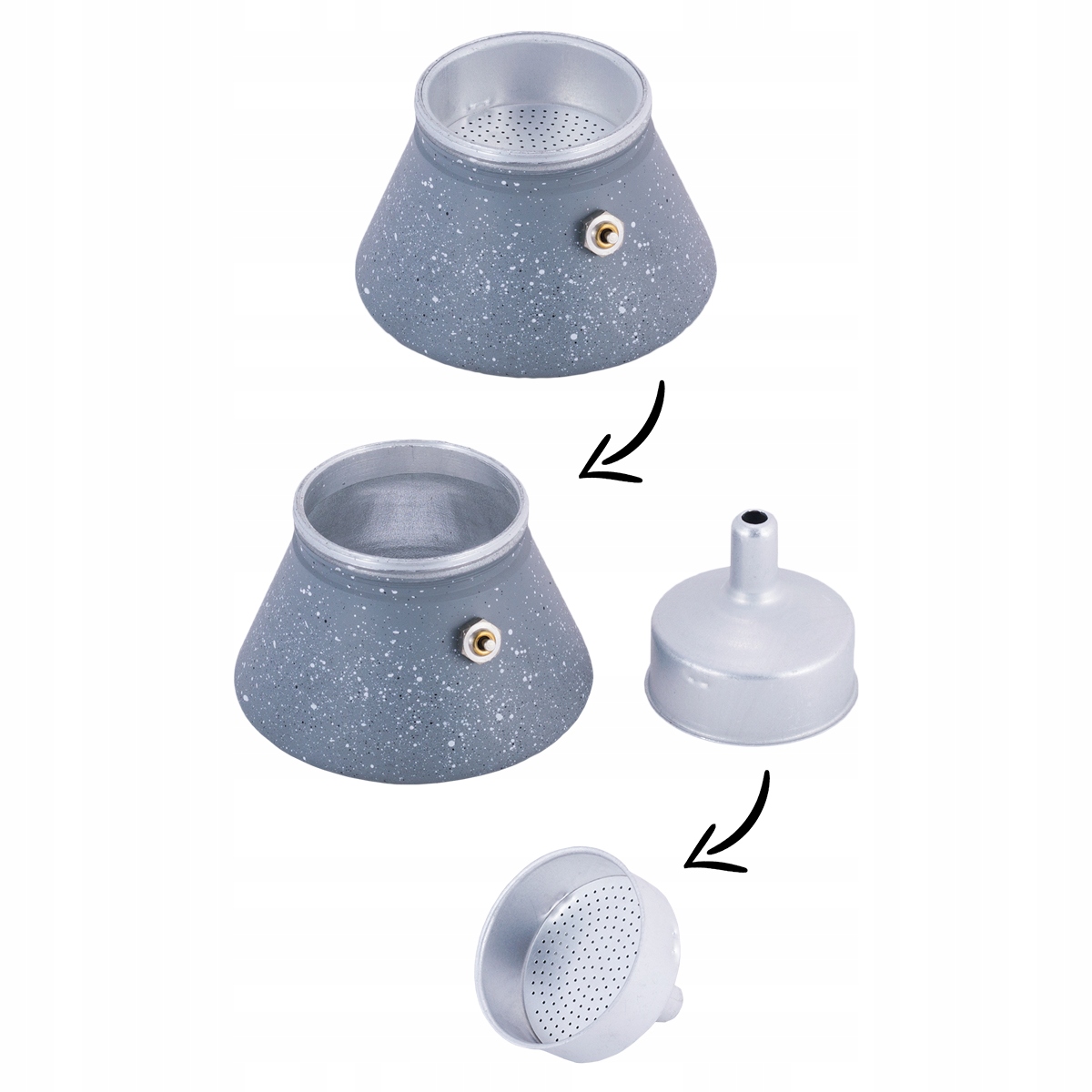 KAWIARKA Włoska Zaparzacz do kawy KAMILLE Pojemność (w filiżankach) 3