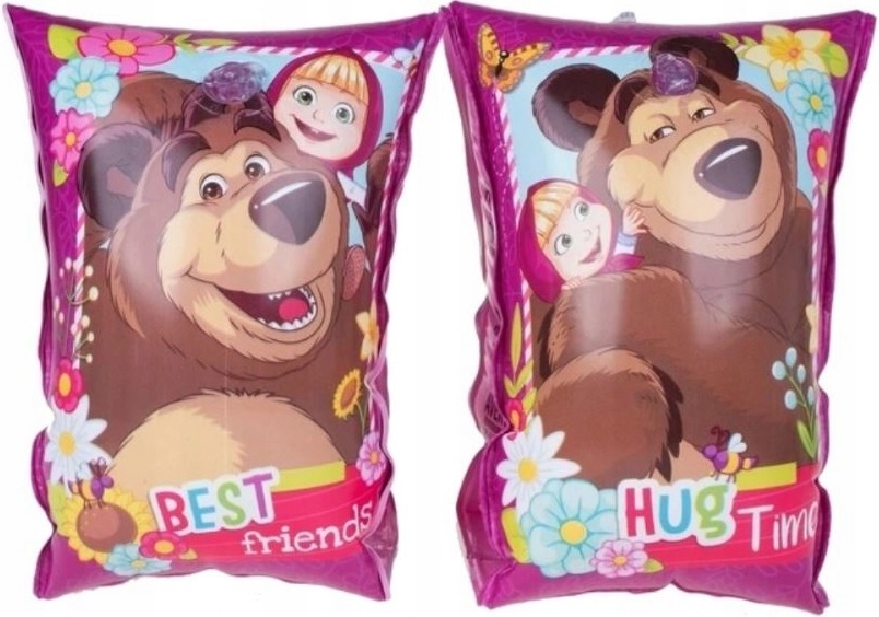 MASZA I NIEDŹWIEDŹ DMUCHANE RĘKAWKI DO PŁYWANIA