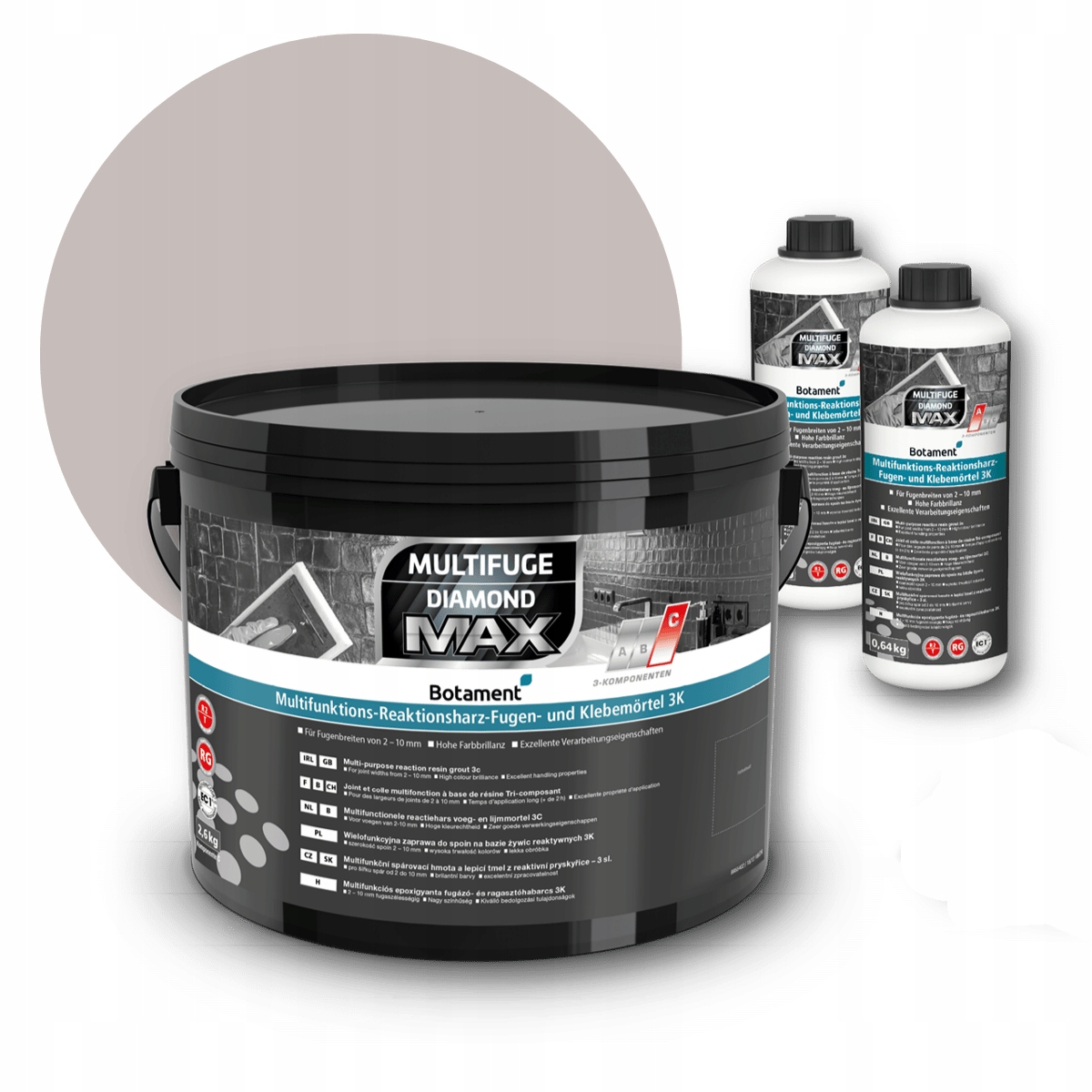 Botament Epoxidová Škárovacia Hmota 2,6 Kg Béžová Jura Sada Živica Tužidlo