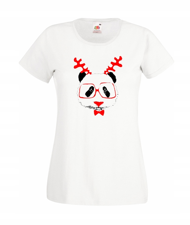 

L Koszulka Damska Panda Miś Misie Bądź Sobą Wzór