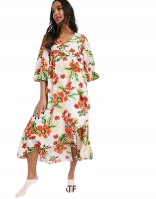 Unique21 spódnica ciążowa maxi prosta wielokolorowy