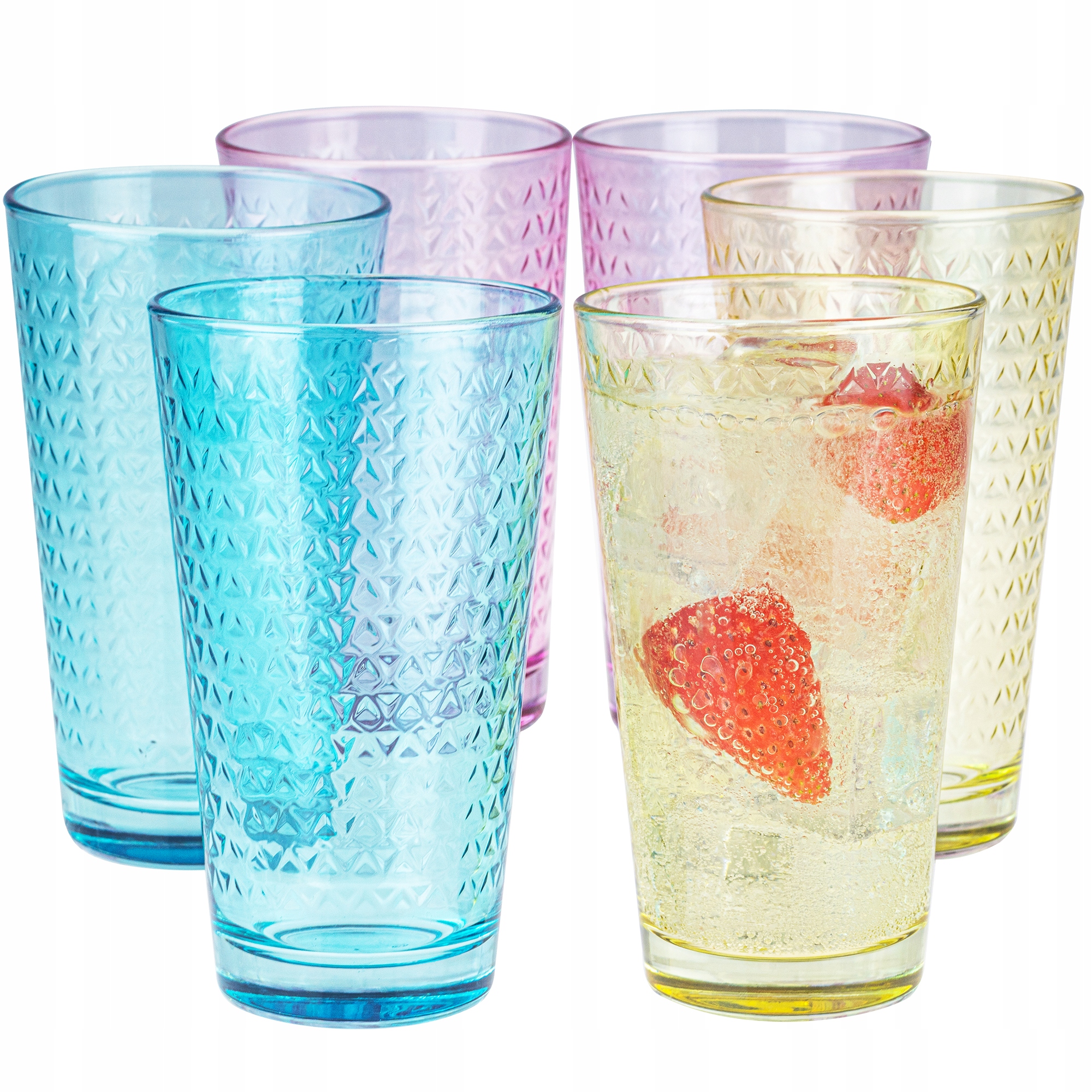 

Szklanki Do Napojów Drinków 6x360 ml MIX Kolorów