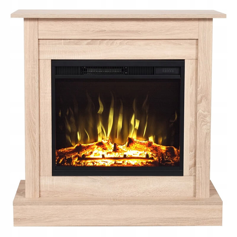 KOMINEK NA PRĄD LED AFLAMO VIGO DĄB SONOMA OBUDOWA Z WKŁADEM 1800 W Stan opakowania oryginalne