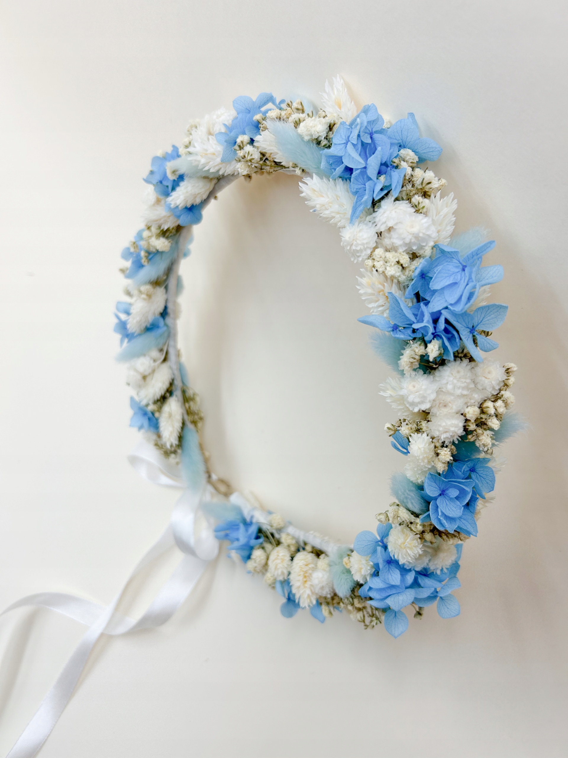 Věnec na hlavu ze sušených květin