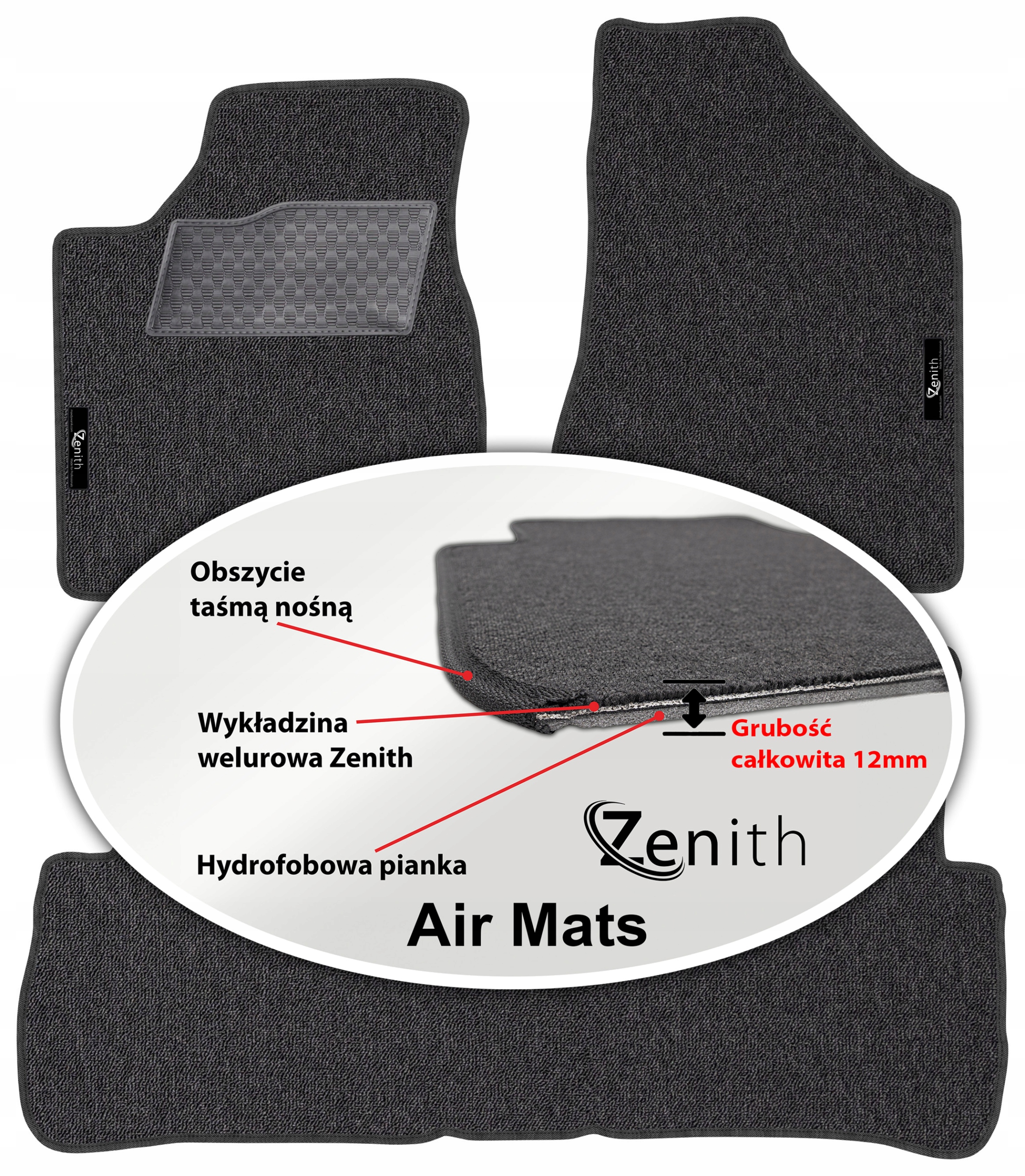 Nissan Murano I Z50 2003-2008 Velurové koberce do auta Zenith Air Mats