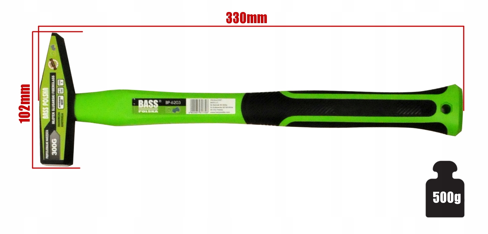 BASS POLSKA MŁOTEK ŚLUSARSKI ZESTAW MŁOTKÓW MŁOTKI Typ narzędzia ślusarski