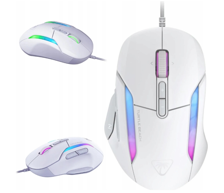 Myszka gamingowa Turtle Beach Kone II Biała Przewodowa