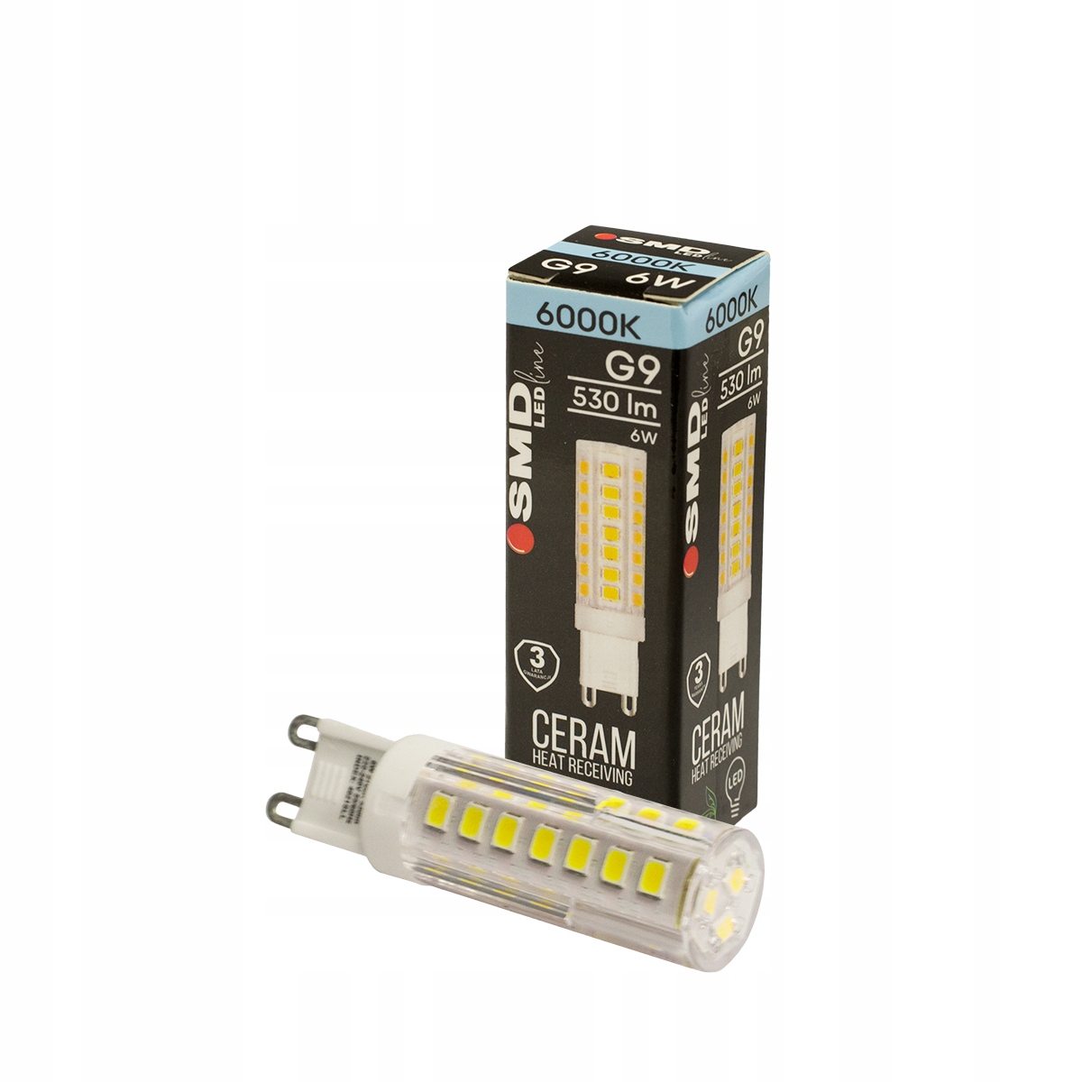 

Żarówka Smd LEDline G9 Biały Zimny 6W 530lm 3Y