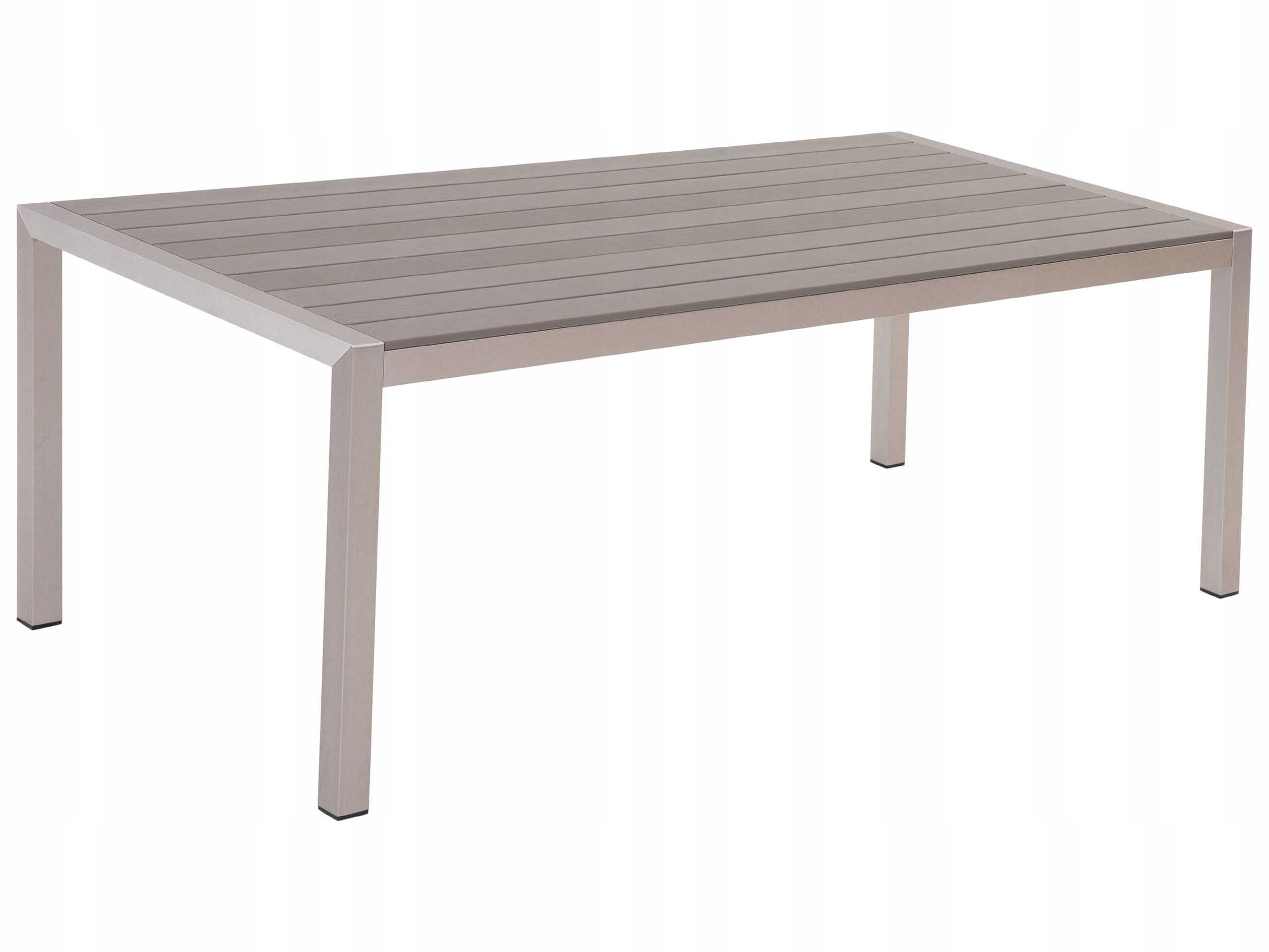 Stół ogrodowy aluminium 180x90 szary