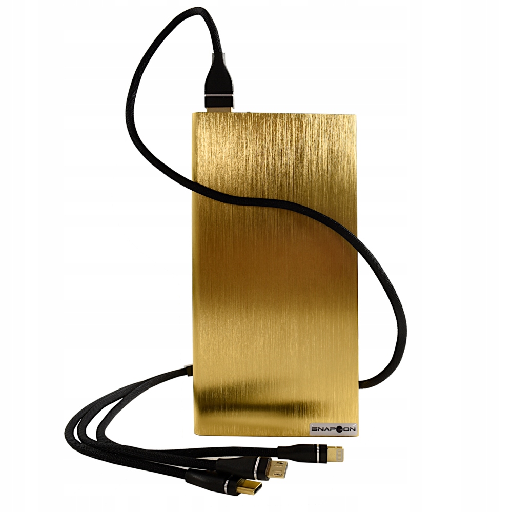 

Powerbank 20000 Slim Gold Alu 2xUSB +latarka