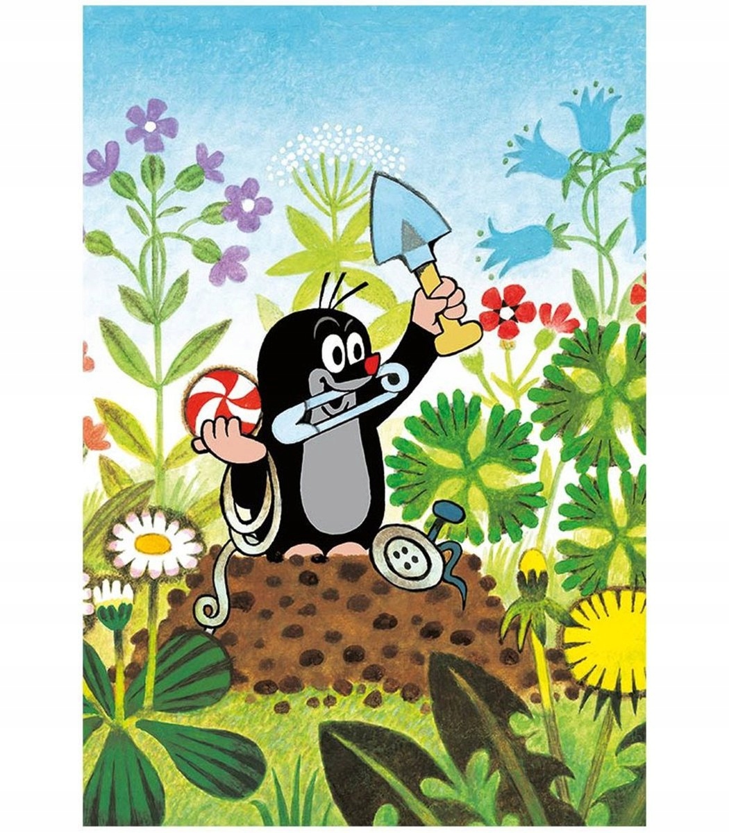 Puzzle 2 x 48 elementów dla dzieci 4+ z Krecikiem oryginalne z Czech Marka Dino Toys