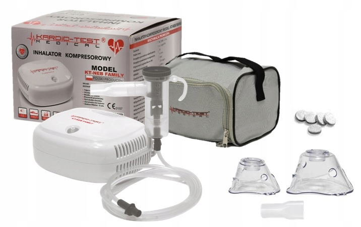 

Polski Inhalator Nebulizator Kt-neb Family 2 Maski