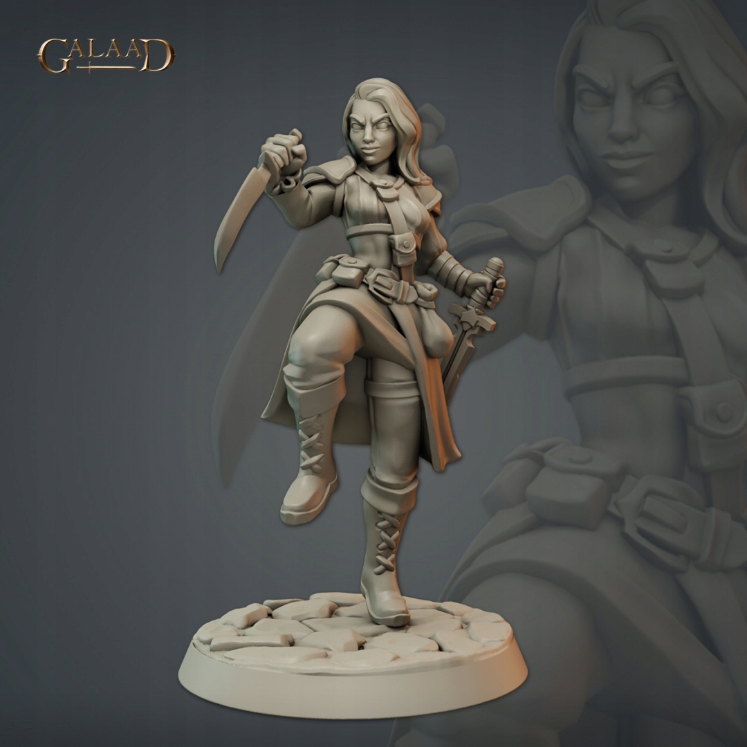 Female Bandit 4 Model RPG D&D Pathfinder Dungeons and Dragons