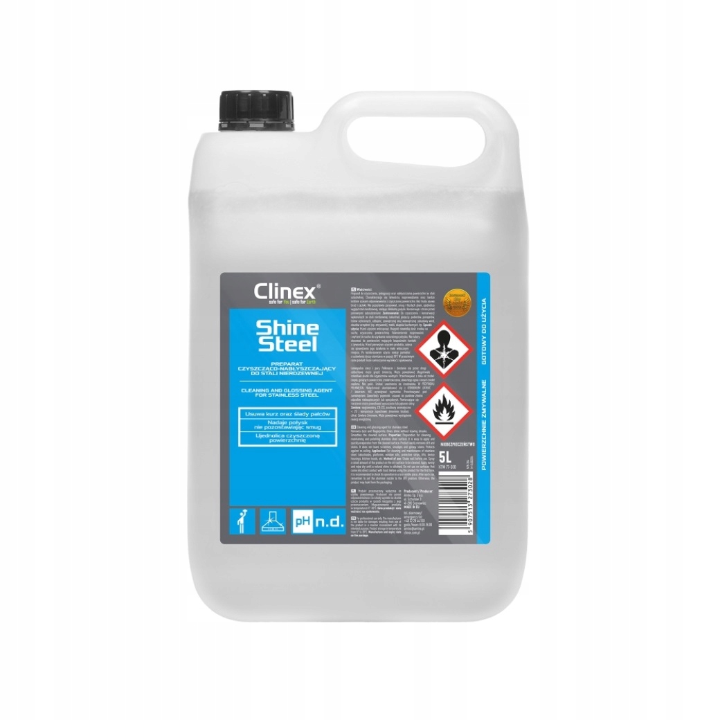 Levně Clinex Shine Steel 5L Čistící A Lešticí Přípravek Na Nerez Ocel.