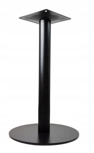 Noha Do Stola, čierna kovová Podstavka Loft H-730 Okrúhla Stabilná