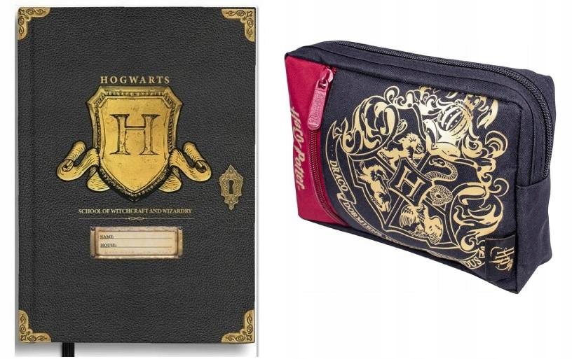 Harry Potter Notes Notatnik A5 Pamiętnik Zeszyt Hary Poter Saszetka Piórnik