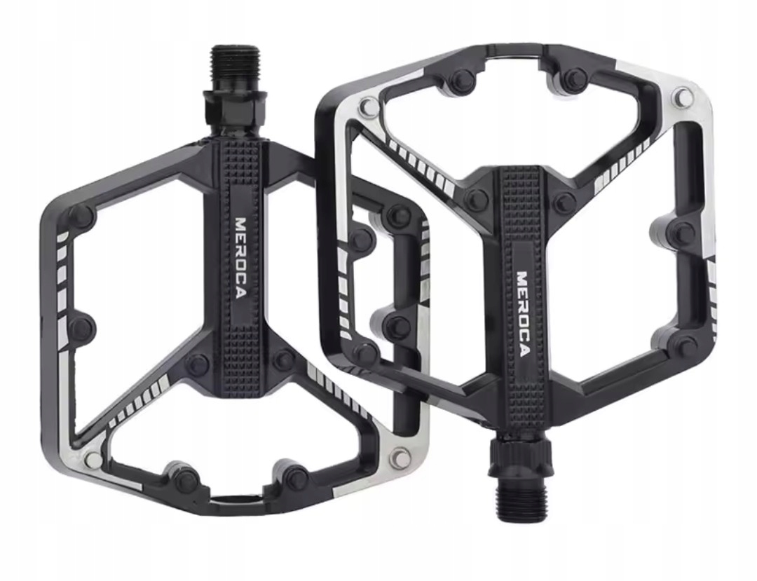 Педали велосипеда платформы алюминиевые подшипники du Meroca черный
