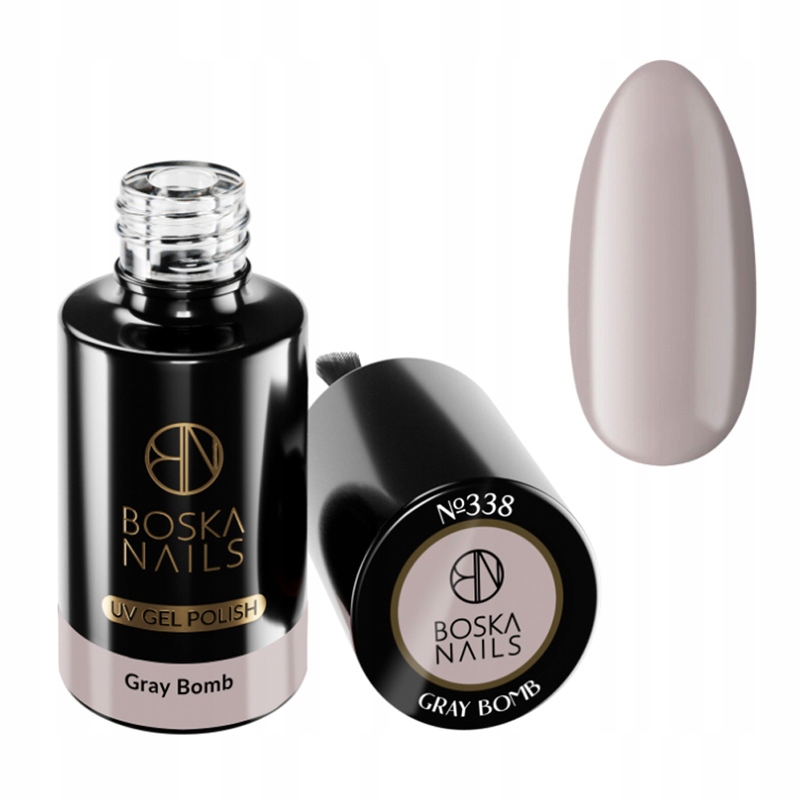 

Boska Nails Lakier hybrydowy 6ml jasny Szary 338