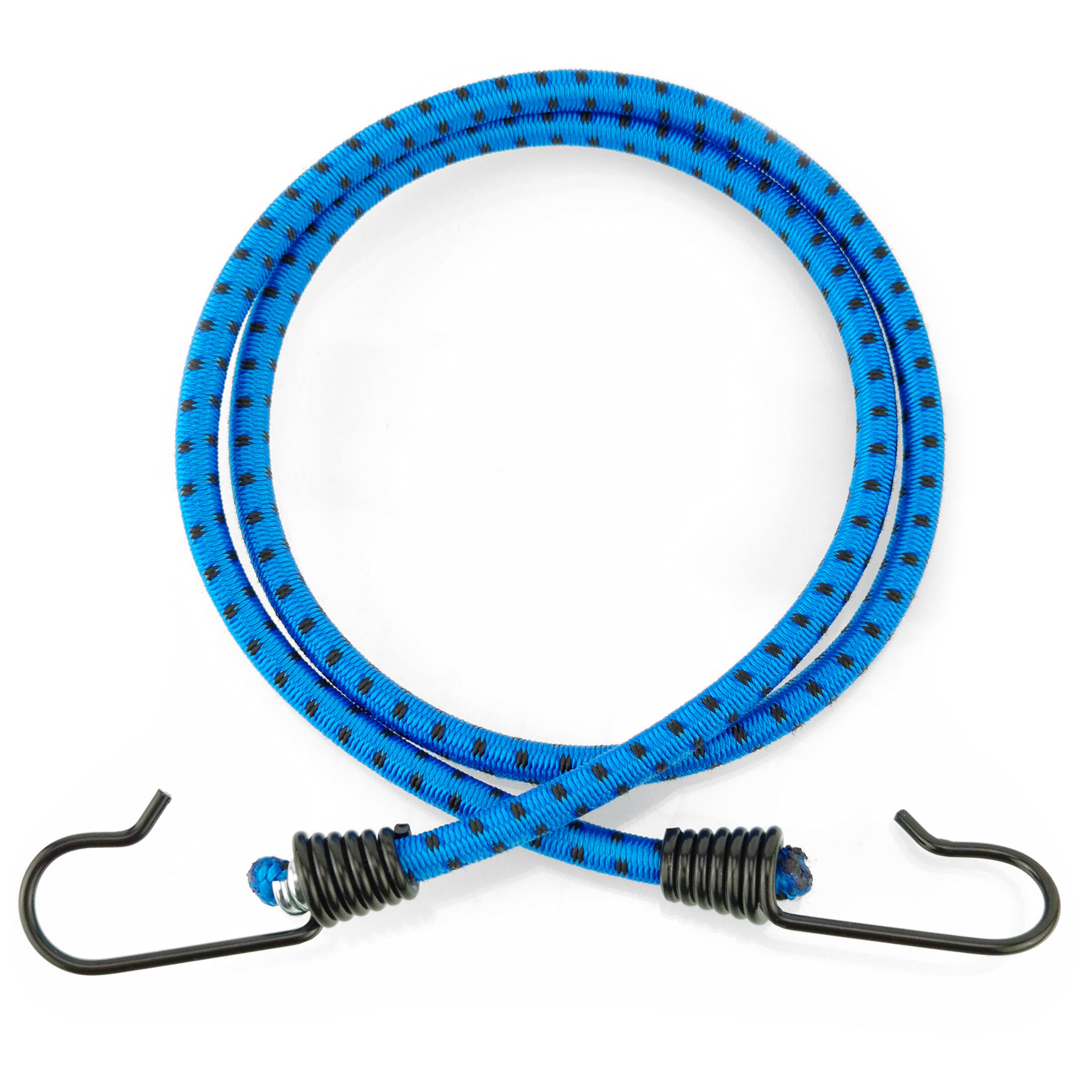 Linka transportowa gumowa z haczykami do ładunku ekspandor niebieski 150cm