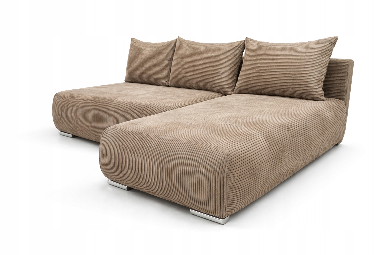 Rohová Sedací Souprava S Funkcí Spaní Ubo Mini Pravý Rohová Sedačka Rozkládací Cappuccino