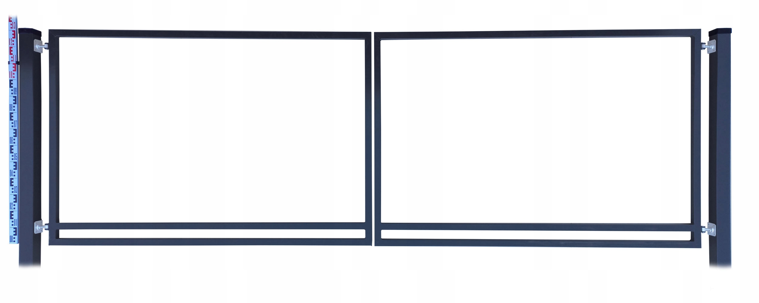 Brána Rama pro štafle a panely 130 cm grafit RAL7016 Sloupky štafle