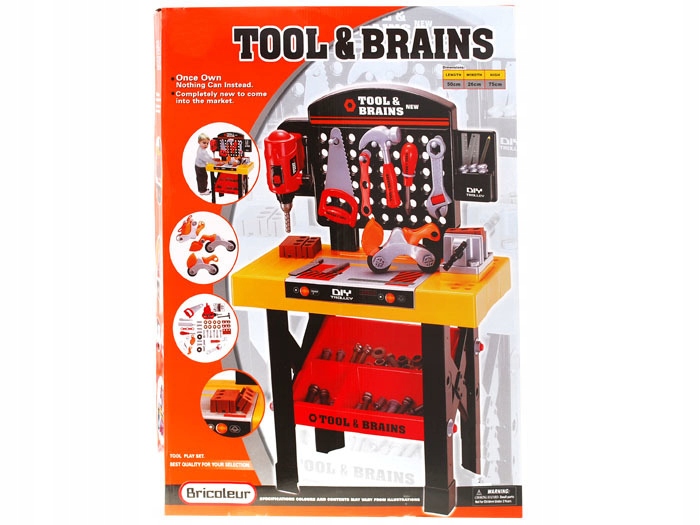 WARSZTAT MAJSTERKOWICZ narzędzia młotek piła Materiał plastik