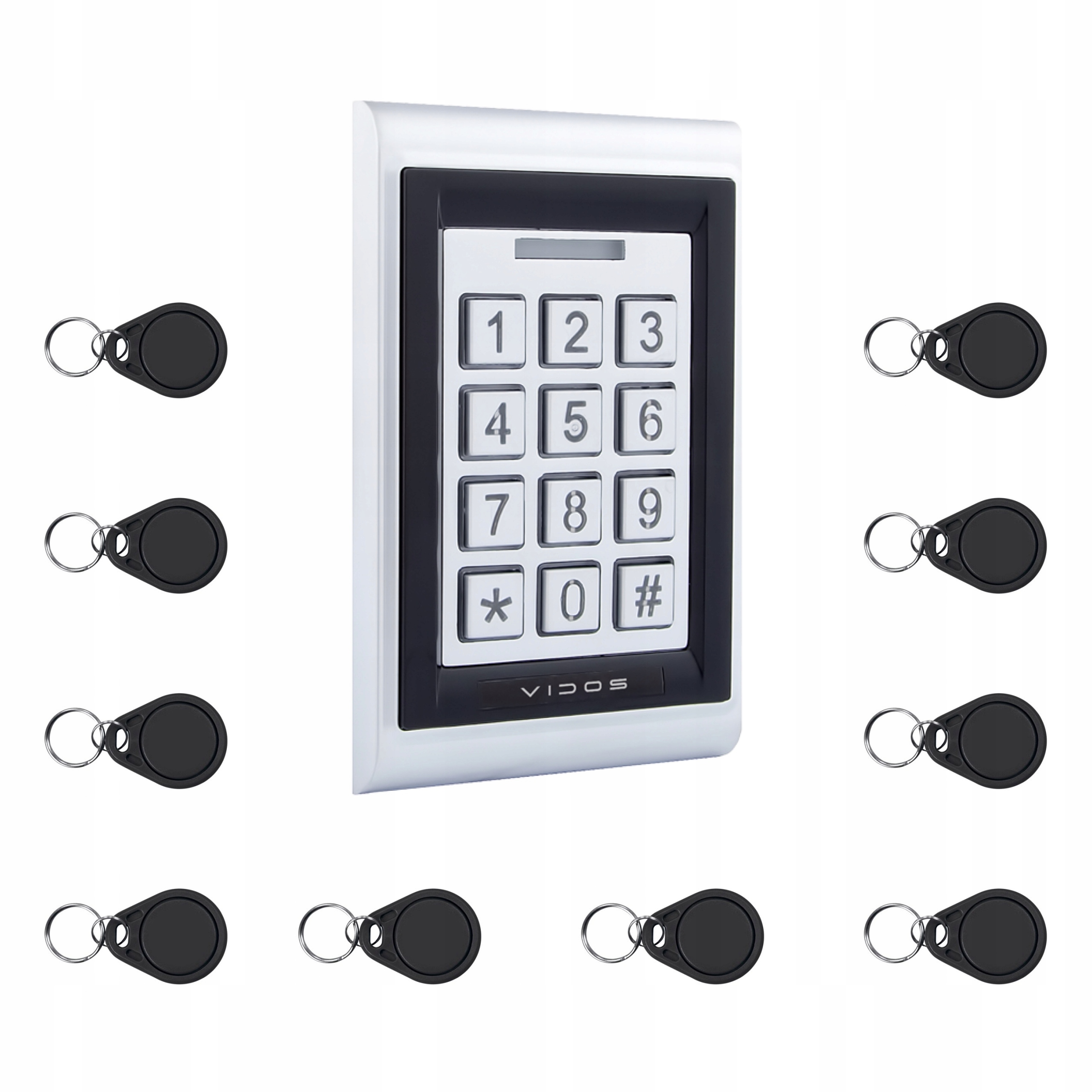 ZS50 Šifrovač kódová klávesnica Rfid manipulátor Vidos 10 Pastylek