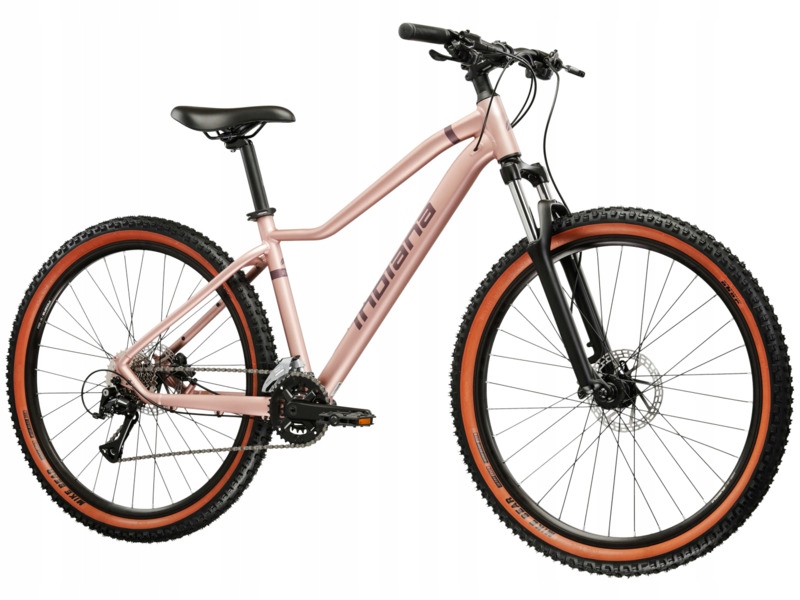 Rower górski Mtb Indiana X-Pulser 2.9 D17 27 cali Różowo-złoto-fioletowy