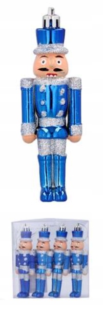 BOMBKI CHOINKOWE DZIADEK DO ORZECHÓW 12 CM 4 SZT.