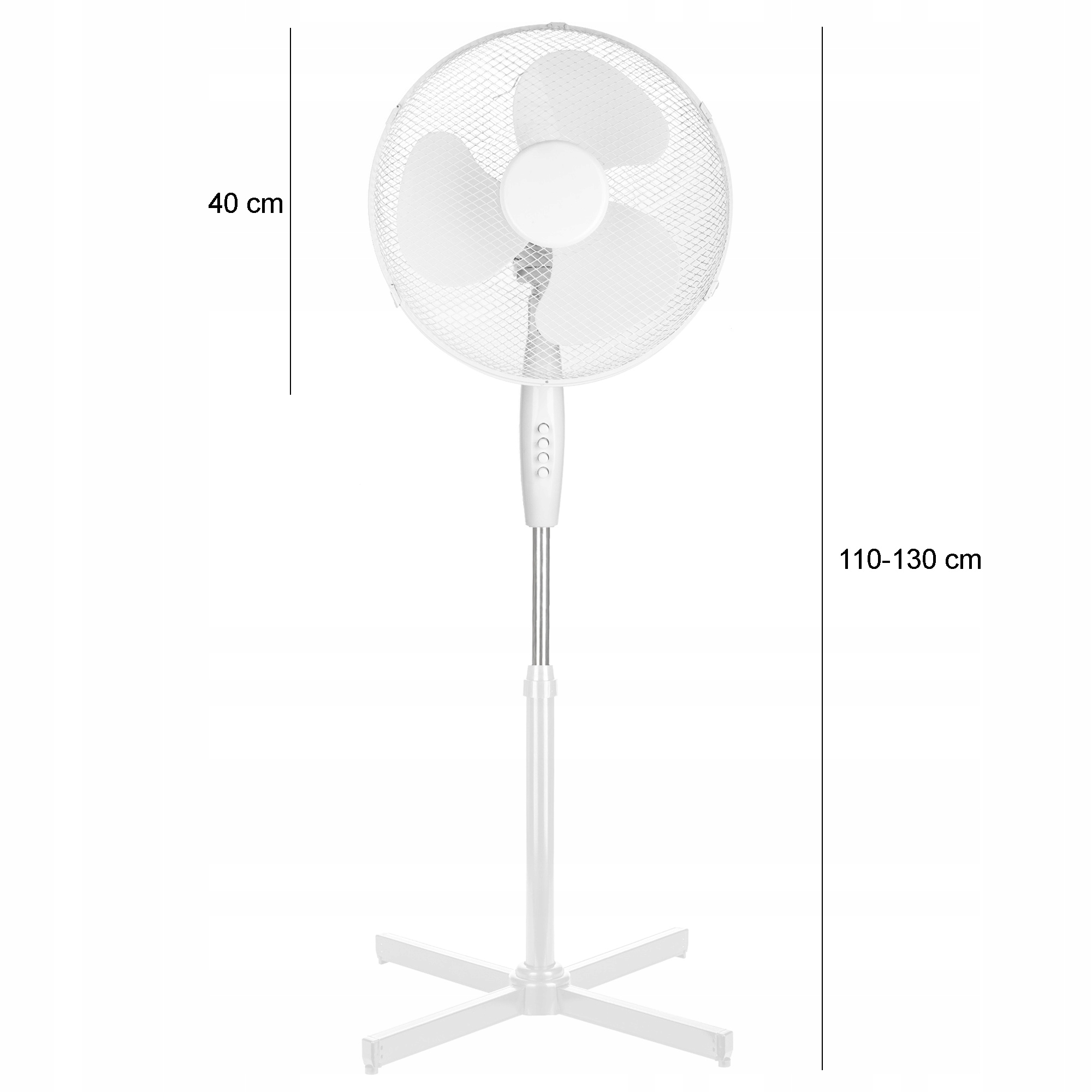 WENTYLATOR PODŁOGOWY WIATRAK STOJĄCY BIUROWY MOCNY Model WIATRAK STOJĄCY PODŁOGOWY POKOJOWY