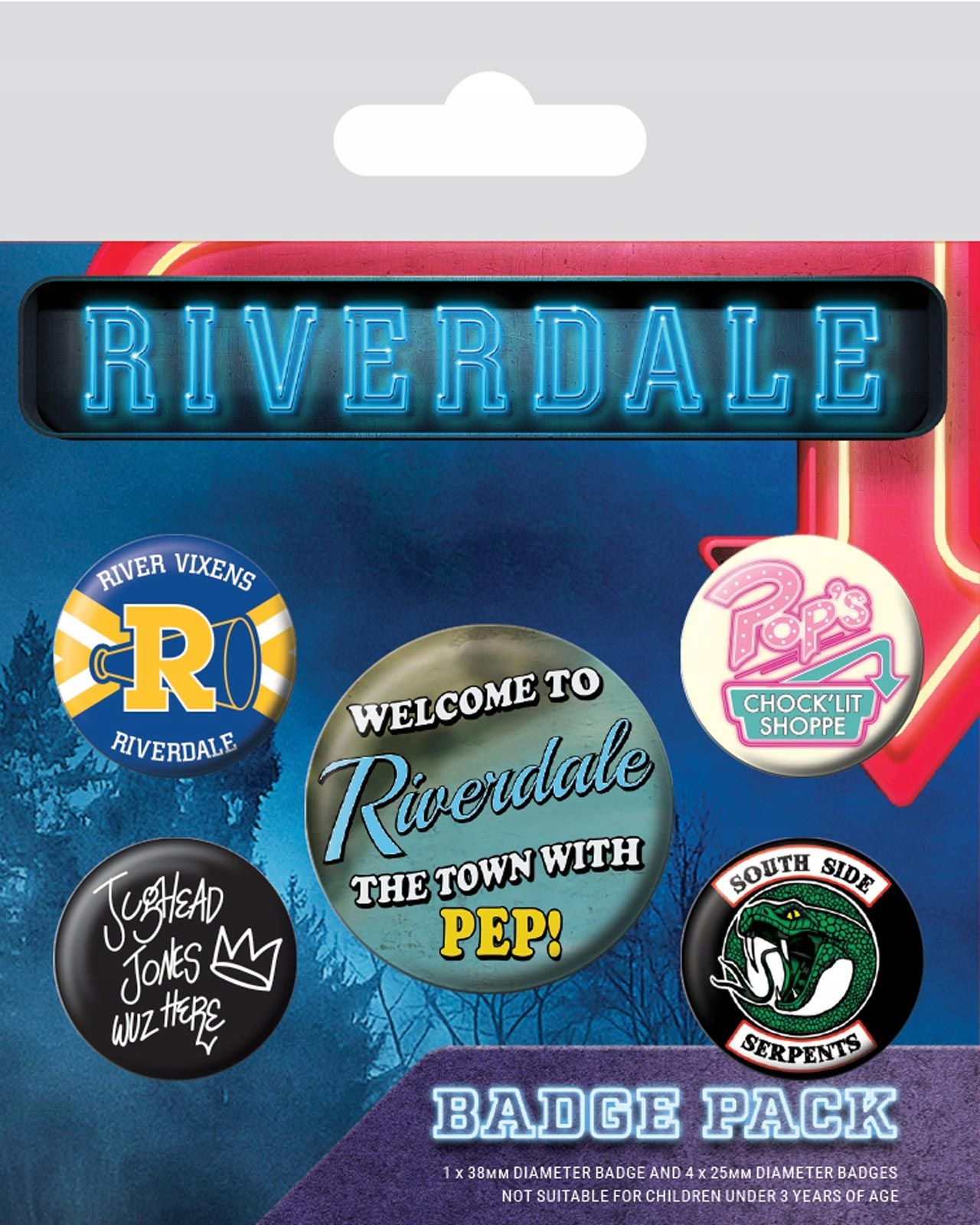 

Riverdale Icons Zestaw przypinek 5 sztuk na plecak