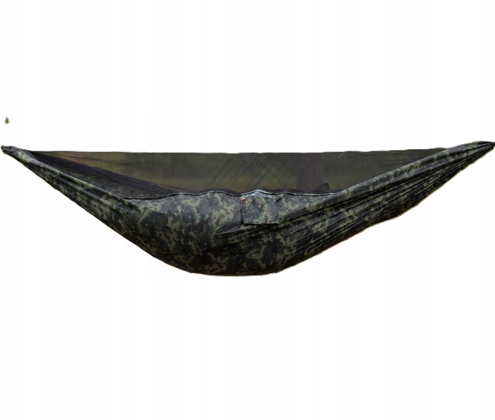 Hojdacia sieť TigerWood Vážka V1 Single Zip s moskytiérou Camo