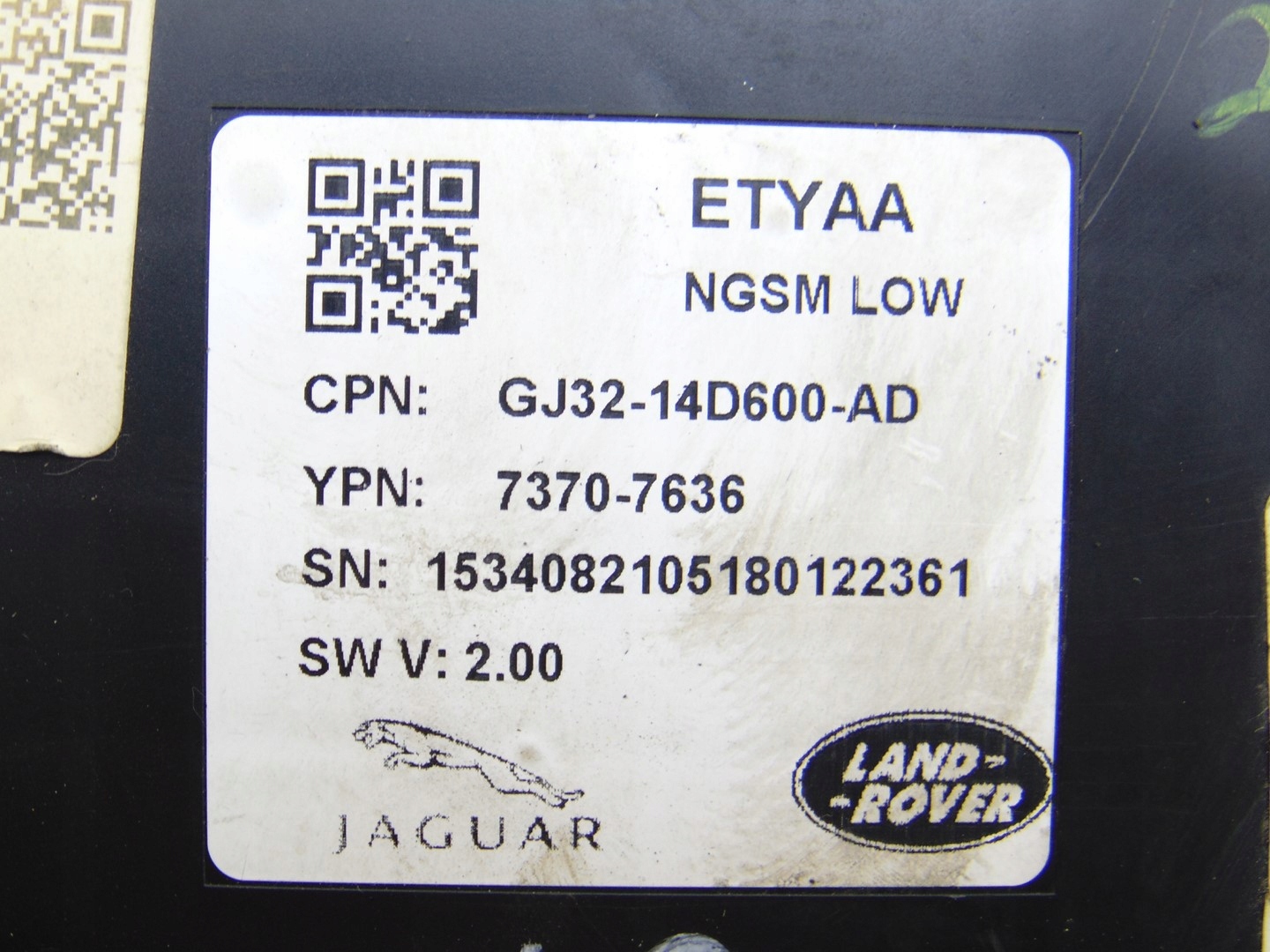 module seat RANGE ROVER EVOQUE GJ32-14D600-AD