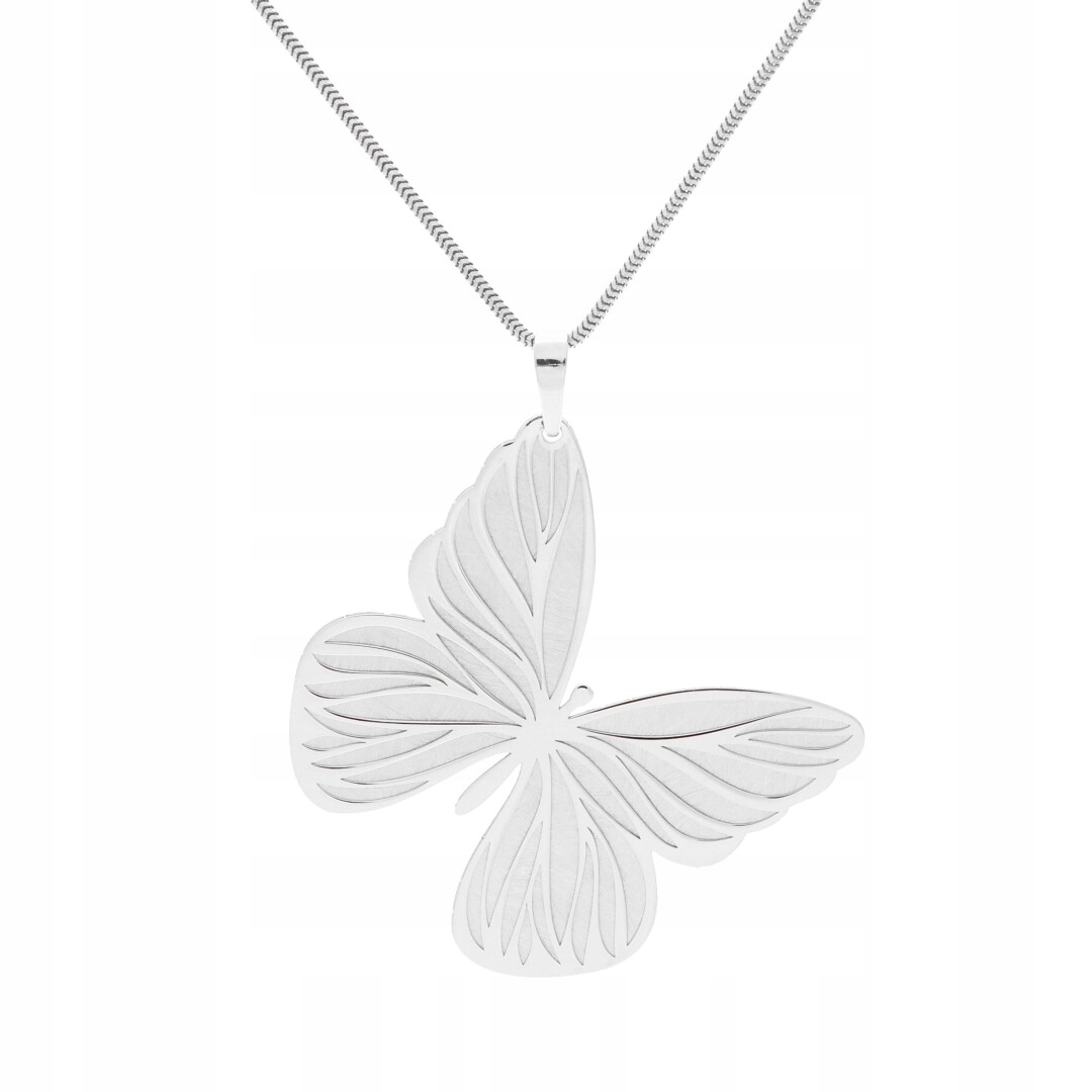 Přívěsek motýl satinované stříbro rhodiované