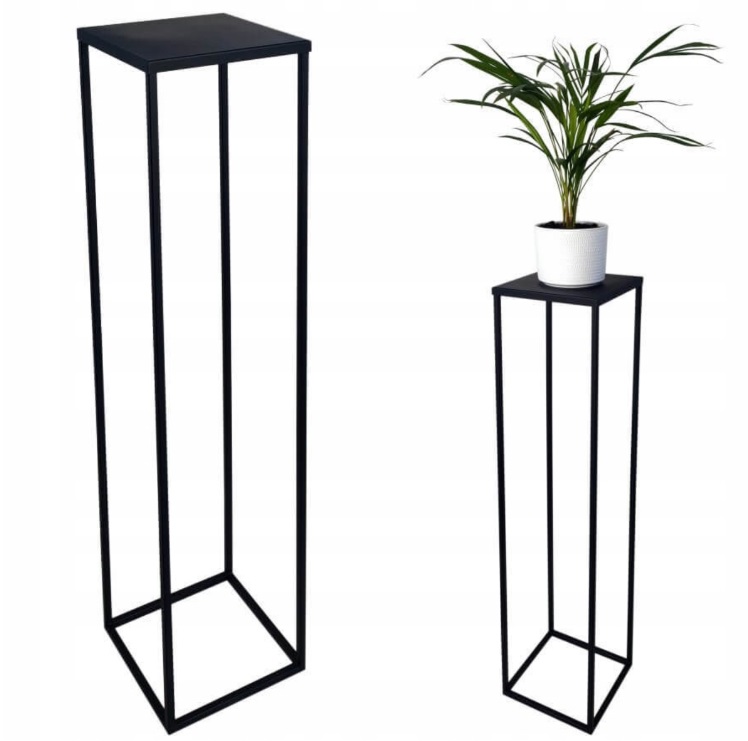 Moderní Držák Na Květináč Loft Černý 035/K-12-1P-100C