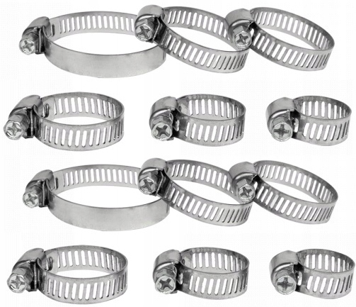 

Zestaw opasek ślimakowych American 6-38 mm 12sztuk