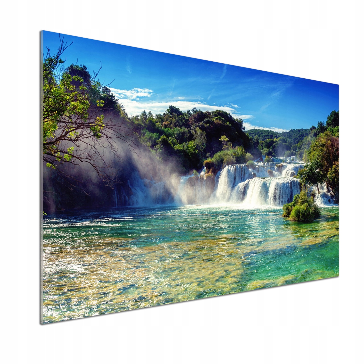 Panel do kuchyne Vodopády Krka 100 x 70 cm Lepidlo