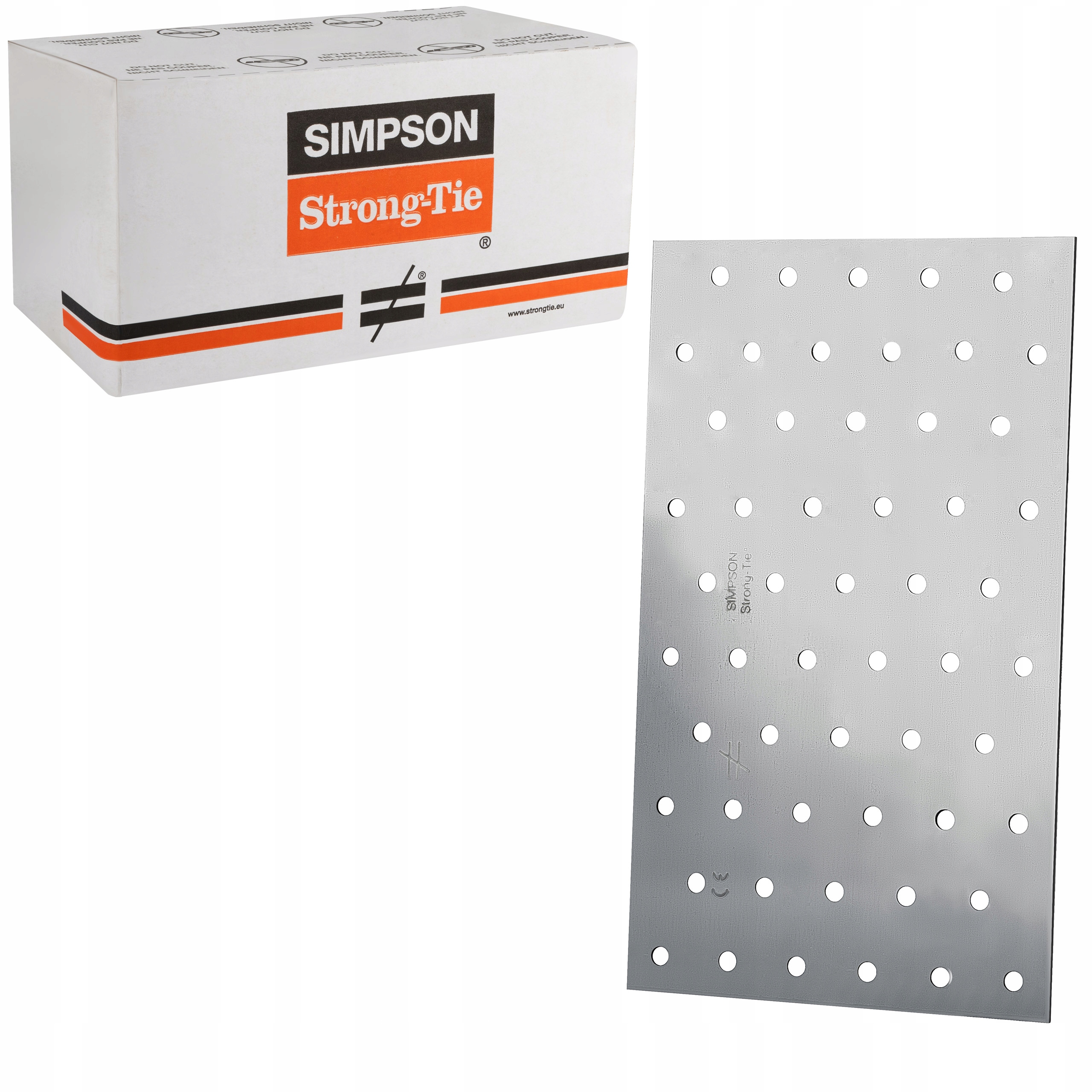 Tesárske spojky ploché 120x200mm 50st Perforované dlaždice Simpson NP20