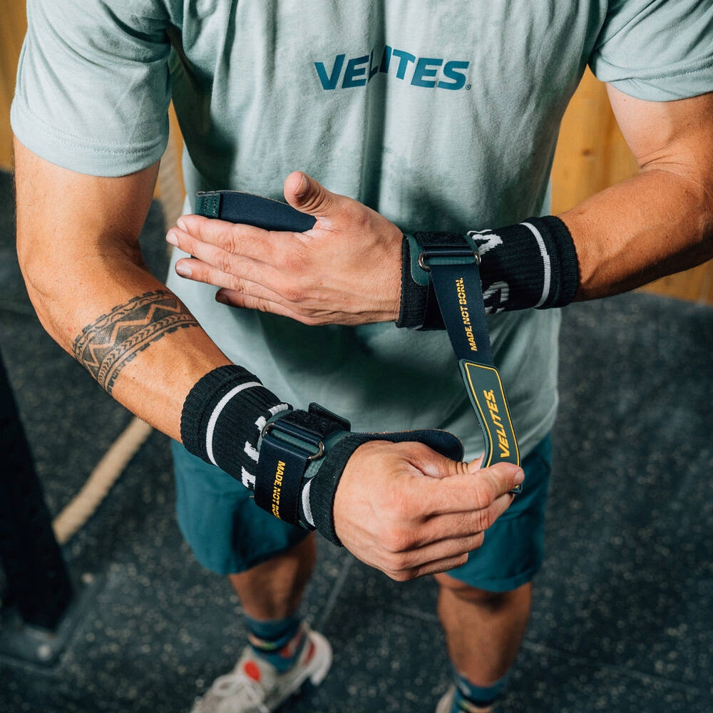 Skórki treningowe Velites Quad Ultra rozmiar L Wrist Wraps woreczek