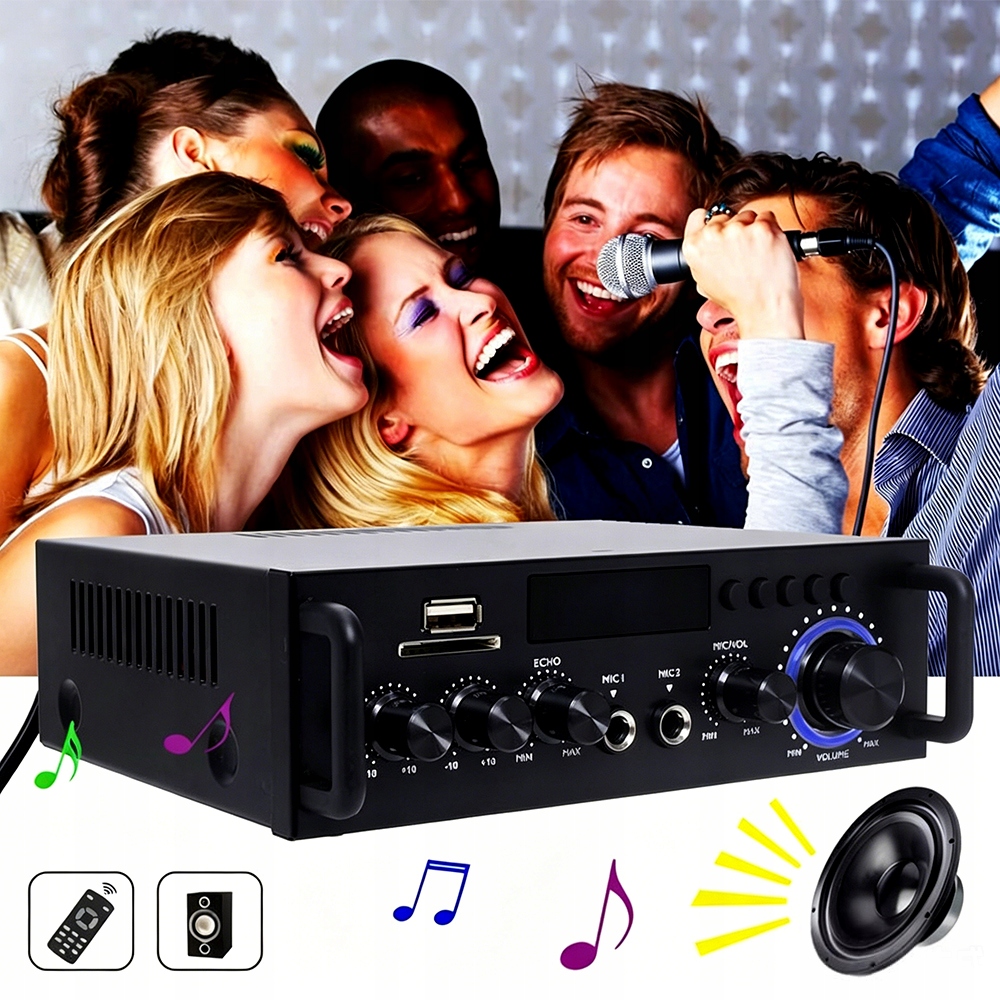 Zesilovač Hifi bluetooth 5.0 BT-298Pro s dálkovým ovládáním 110-240V 2-kanálový