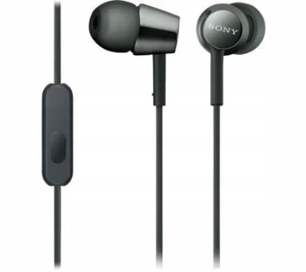 Słuchawki przewodowe Sony MDR-EX155APB Dokanałowe Mikrofon Czarne