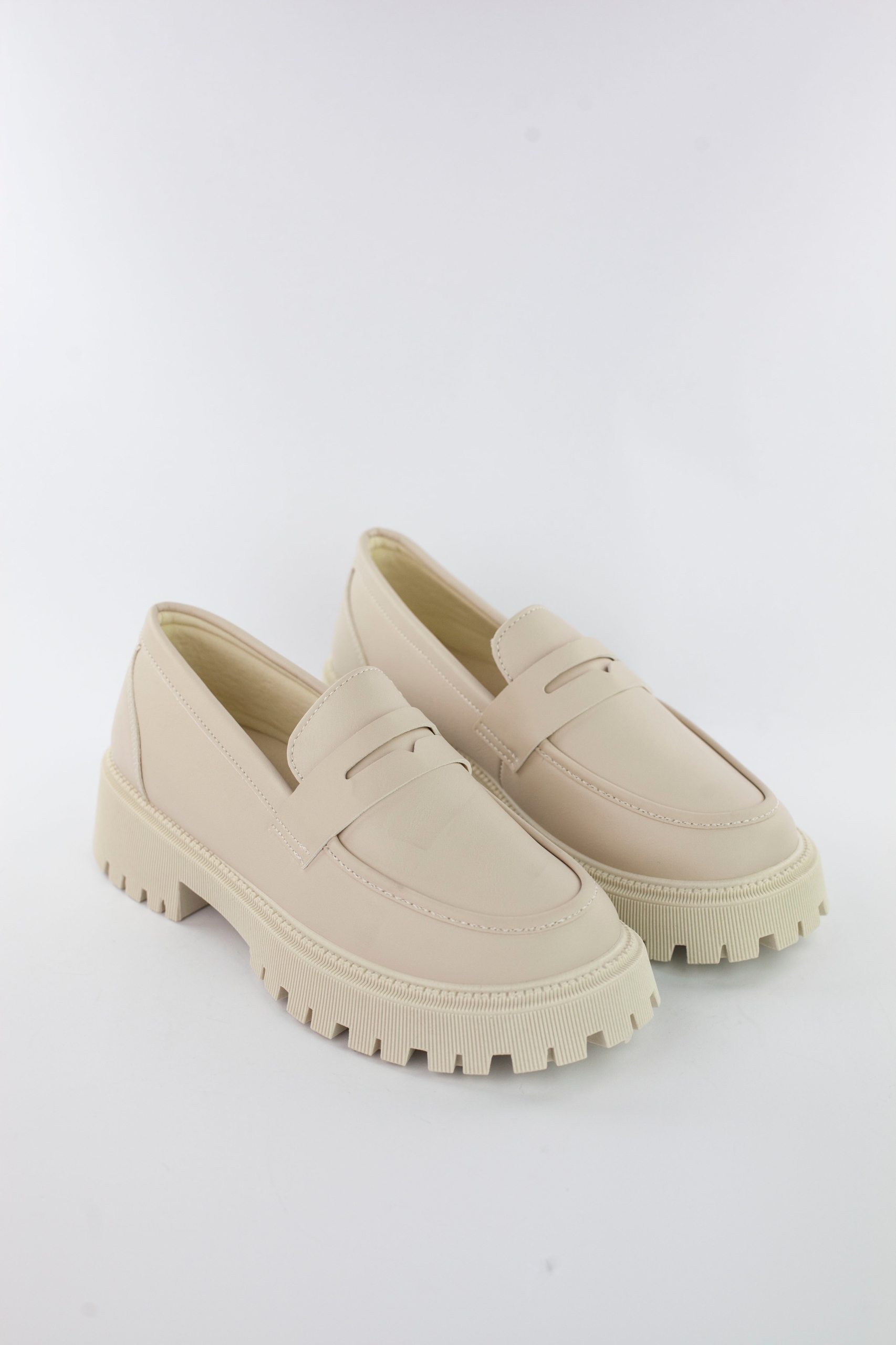 Półbuty WORKERY mokasyny SLIPPERY beżowe (41) Rozmiar 41