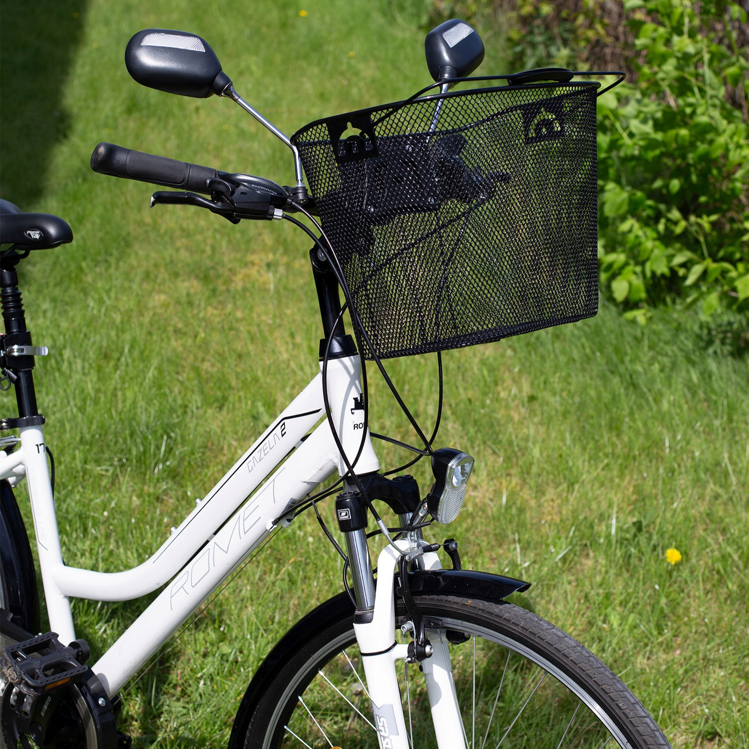 KOSZYK ROWEROWY METALOWY PRZEDNI DUŻY KOSZ NA ROWER KIEROWNICĘ ZAKUPY CLICK EAN (GTIN) 5905930961252