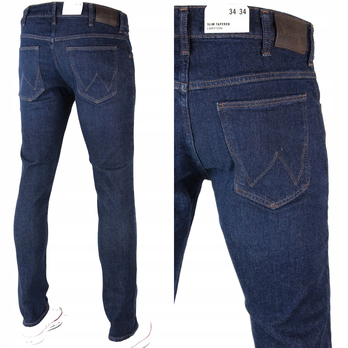 

Wrangler Larston Slim Tapered Rurki Ciemne W30 L34